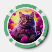猫好きのためのラッキーポーカーチップス ポーカーチップ (裏面)