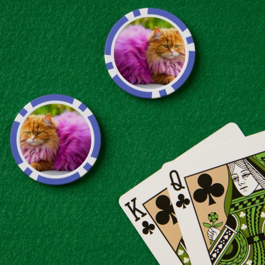 猫好きのためのラッキーポーカーチップス ポーカーチップ (ポーカーテーブル (ダブル))