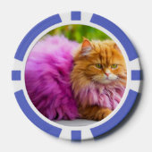 猫好きのためのラッキーポーカーチップス ポーカーチップ (正面)