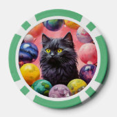 猫好きのためのラッキーポーカーチップス ポーカーチップ (裏面)