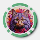 猫好きのためのラッキーポーカーチップス ポーカーチップ (裏面)