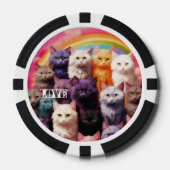 猫好きのためのラッキーポーカーチップス ポーカーチップ (正面)