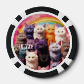 猫好きのためのラッキーポーカーチップス ポーカーチップ (裏面)