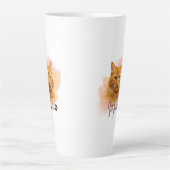猫好きのためのラテマグ - 猫ママへの可愛いギフト カフェラテマグ (正面)