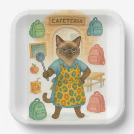 猫好きのためのランチレディ退職記念 カフェテリア ペーパープレート