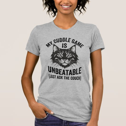 猫好きのためのレトロ猫Tシャツ Tシャツ (正面)