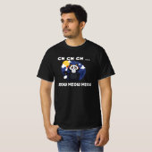 猫好きのための可愛い怖い猫のフレーズ Tシャツ (正面フル)