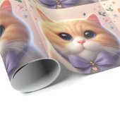 猫好きのための可愛い猫のラッピングペーパー ラッピングペーパー (ロールコーナー)