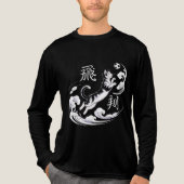猫好きのための完璧なギフト、空飛ぶ猫サッカー トライブレンドＴシャツ (正面)