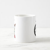 猫好きのための招き猫デザイン コーヒーマグカップ (中央)