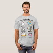 猫好きのための楽しい数学の猫のパロディ Tシャツ (正面フル)