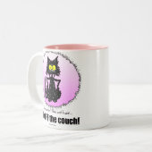 猫好きのための猫の毛の…ギフト ツートーンマグカップ (正面左)