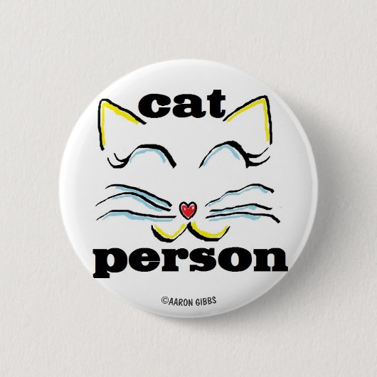 猫好きのための猫グッズボタン 缶バッジ (正面)