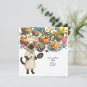 猫好きのための猫シェフ料理パーティー 招待状 (スタンド正面)