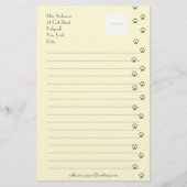 猫好きのための筆記用紙 便箋 (正面)