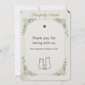 猫好きのための結婚式の招待状 招待状 (裏面)