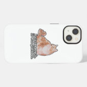 猫好きのための面白いおこった猫のミーム iPhoneケース (裏面横)