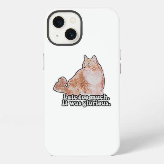 猫好きのための面白いおこった猫のミーム iPhoneケース (裏面)