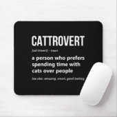猫好きのための面白いキャットロバートの定義 仔猫 マウスパッド (マウス)