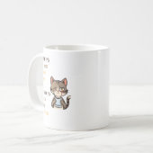猫好きのための面白いコーヒーマグ コーヒーマグカップ (正面左)
