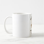猫好きのための面白いデザイン コーヒーマグカップ (左)