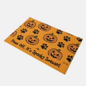 猫好きのための面白いハロウィンマット ドアマット (アングル)