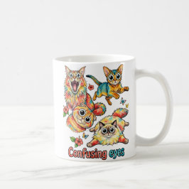 猫好きのための面白い猫のカルテット, かわいい猫PNG コーヒーマグカップ