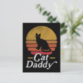 猫好きのための面白い猫、猫ママ、女性への猫のギフト シーズンポストカード (スタンド正面)