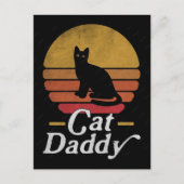 猫好きのための面白い猫、猫ママ、女性への猫のギフト シーズンポストカード (正面)