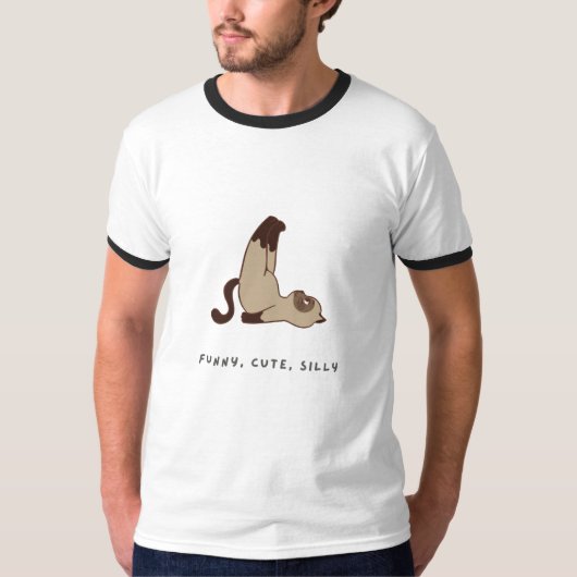 猫好きのための面白くてかわいいTシャツ Tシャツ (正面)