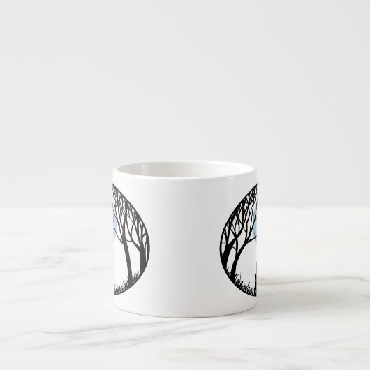 猫好きのエスプレッソのコップの脂肪質猫はマグ猫のギフトをすくいます エスプレッソカップ (正面)