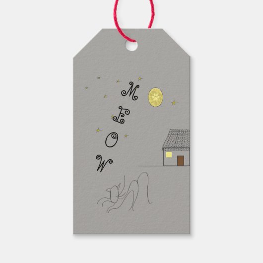 猫好きのギフトラベル ギフトタグ (正面)