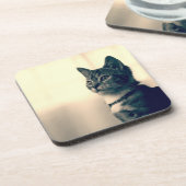 猫好きのギフト、猫のテーマのギフト、猫のコースター コースター (左側)