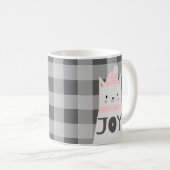 猫好きのクリスマスの喜び コーヒーマグカップ (正面右)