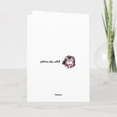 猫好きのクリスマスやんちゃな猫芸術 シーズンカード (裏面)