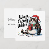 猫好きのクリスマス挨拶。 シーズンカード (正面/裏面)