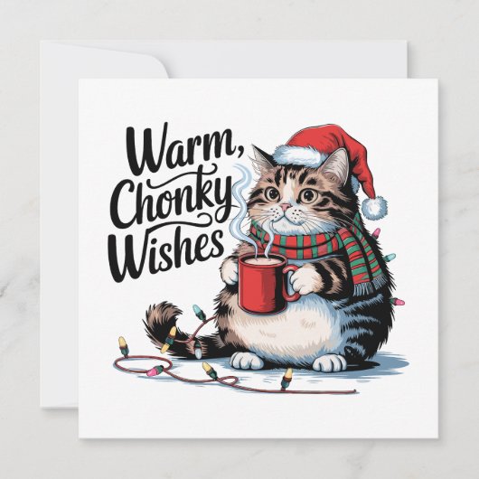 猫好きのクリスマス挨拶。 シーズンカード (正面)