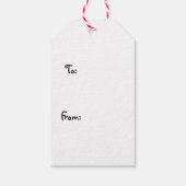 猫好きのクリスマス ギフトタグ (裏面)