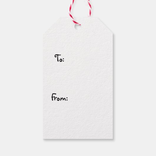 猫好きのクリスマス ギフトタグ (裏面)