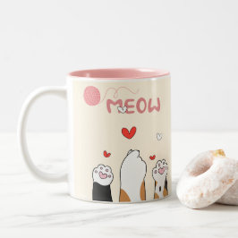 猫好きのコーヒーマグ ツートーンマグカップ