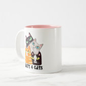 猫好きのコーヒー・マグ ツートーンマグカップ (正面左)