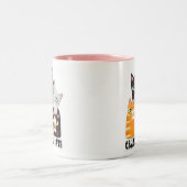 猫好きのコーヒー・マグ ツートーンマグカップ (中央)