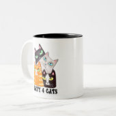 猫好きのコーヒー・マグ ツートーンマグカップ (正面左)