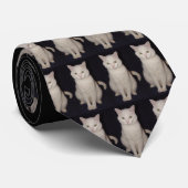 猫好きのタイ ネクタイ (ロール)