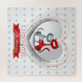 猫好きのハート ジグソーパズル (横)