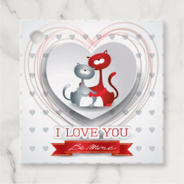 猫好きのハート フェイバータグ