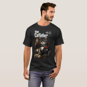 猫好きのパパのためのおもしろ父の日・誕生日ギフト Tシャツ (正面フル)