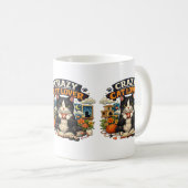 猫好きのビブス - かわいい猫デザイン コーヒーマグカップ (正面右)