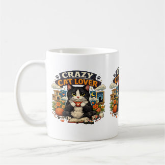 猫好きのビブス - かわいい猫デザイン コーヒーマグカップ