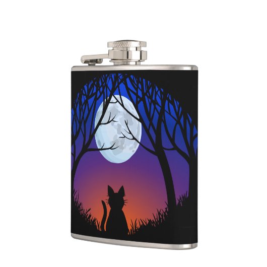 猫好きのフラスコカスタムな脂肪質猫の飲み物のフラスコ及びギフト フラスク (左)